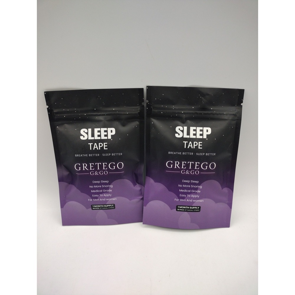 GRETEGO G&GO: Lot Of Two Premium Drug Free Nasal Strips Stop Snoring (60 CT Tan)